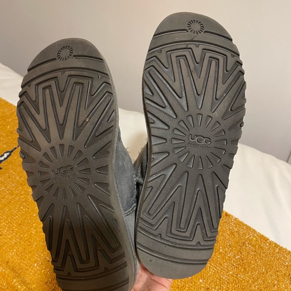 UGG Boots Grey Buttoned, Short - Picture 4 of 11